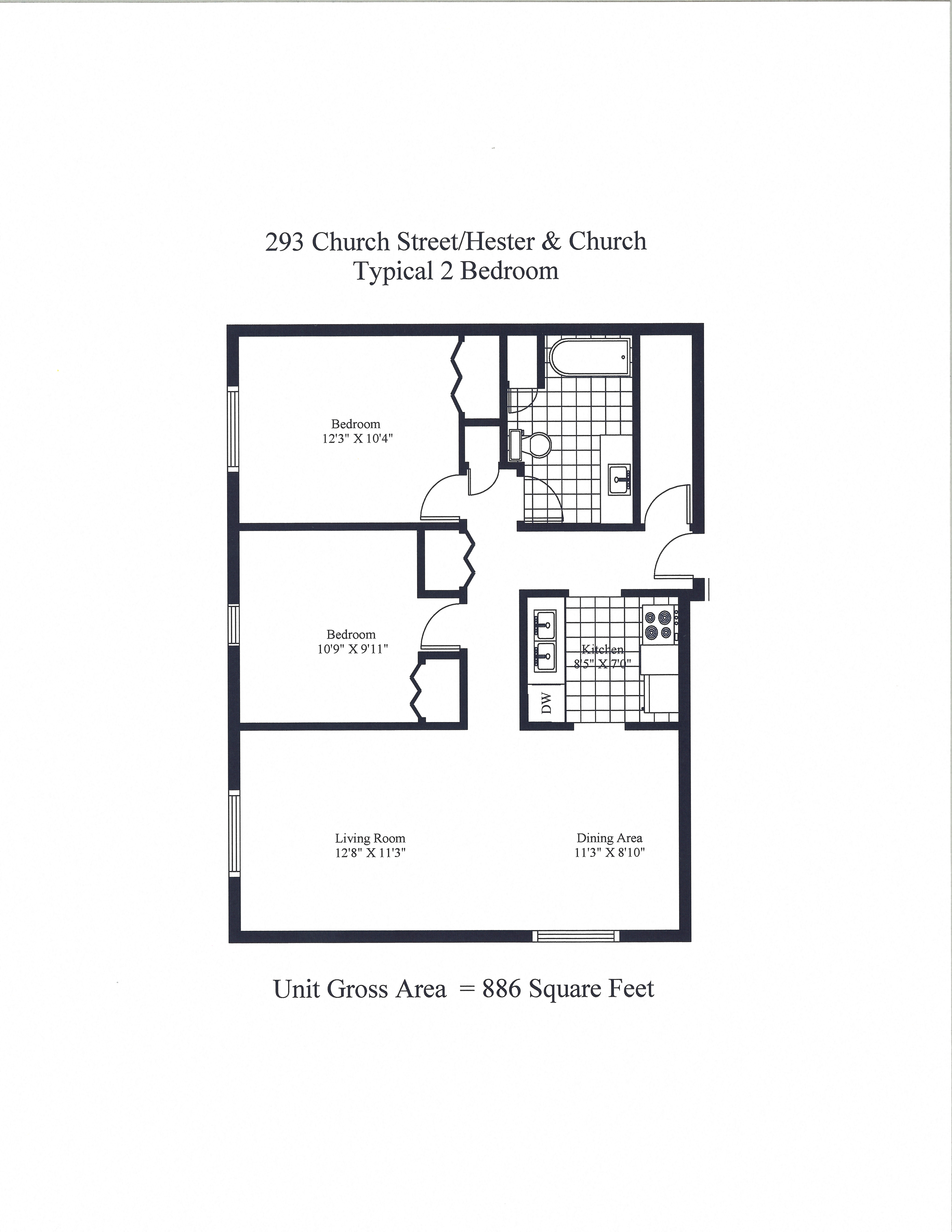 Hester & Church Two Bedroom Image