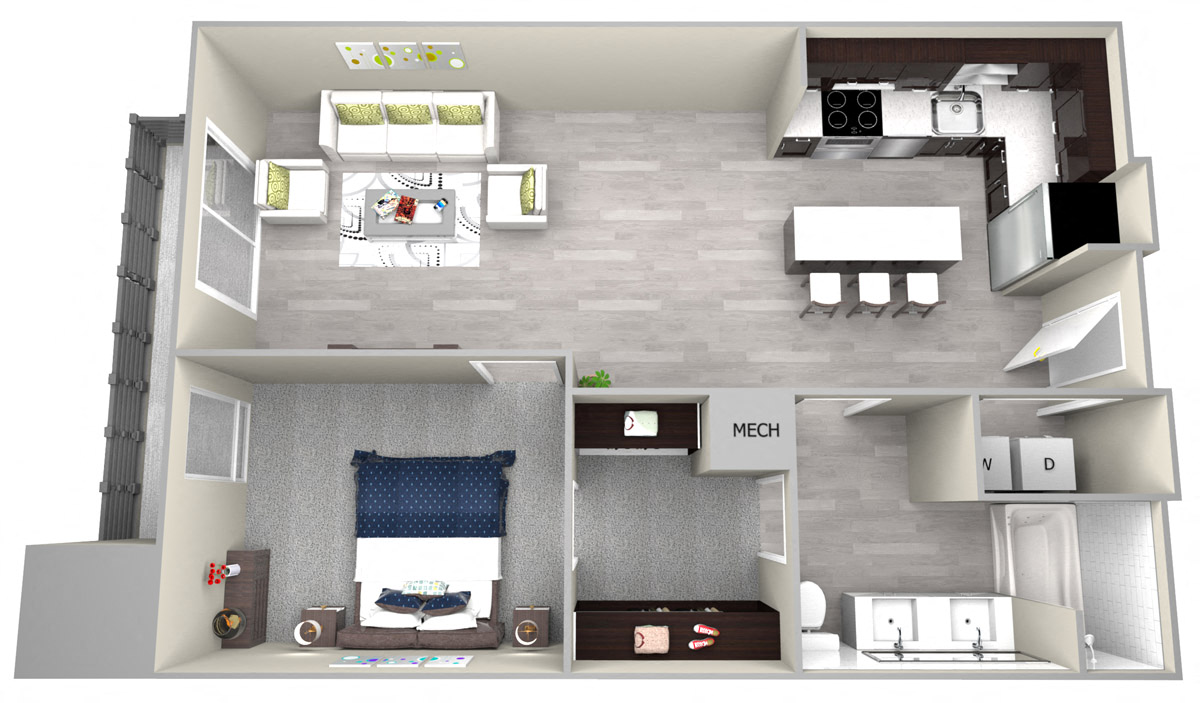 Chattahoochee Riverside A1 Floor Plan