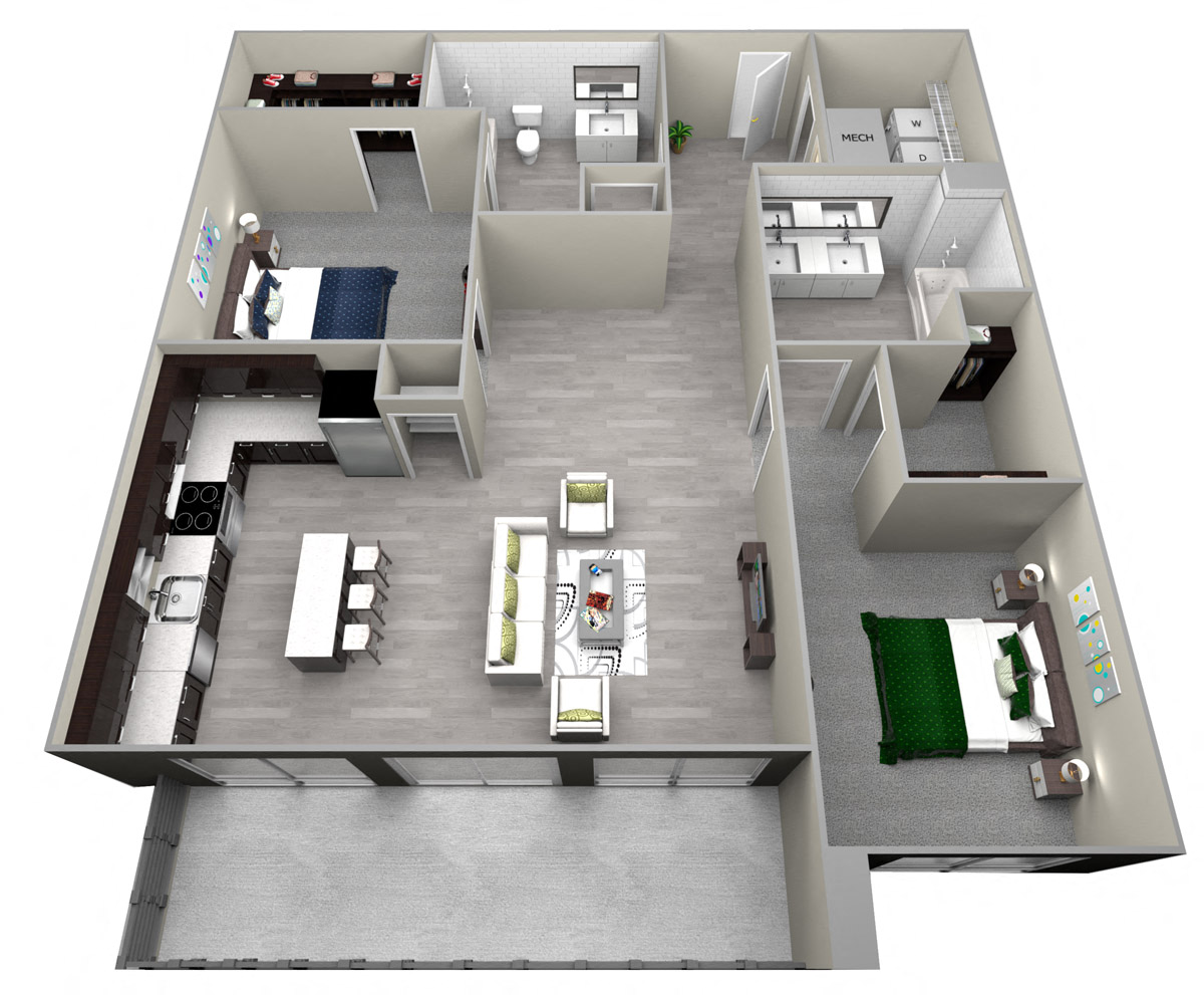 Chattahoochee Riverside B4 Floor Plan