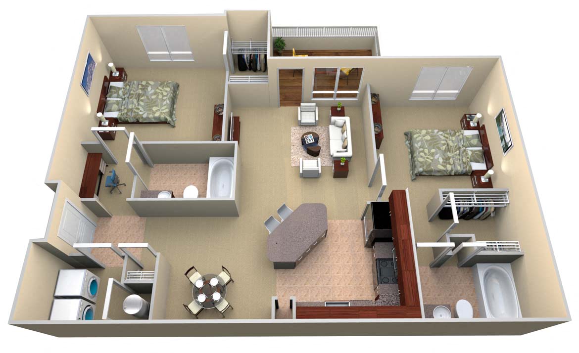 B2 Floor Plan Layout, Walton Lakes, Atlanta GA