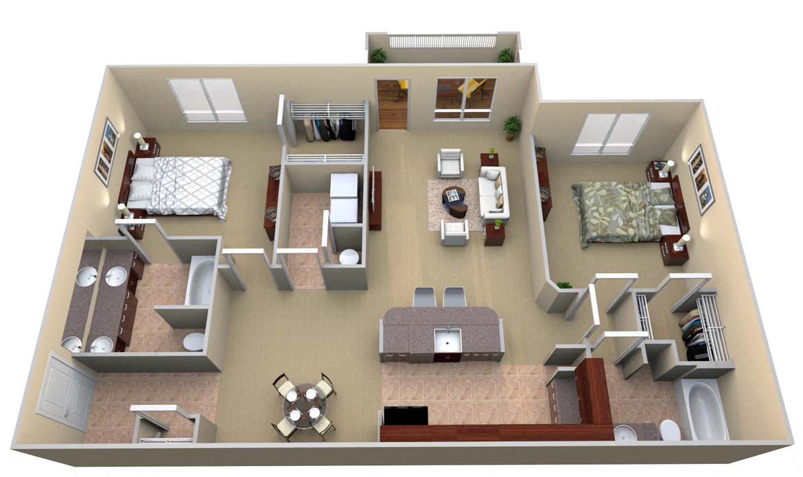 B3 Floor Plan Layout, Walton Lakes, Atlanta GA