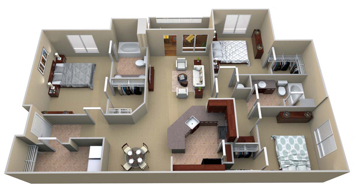 C1 Floor Plan Layout, Walton Lakes, Atlanta GA