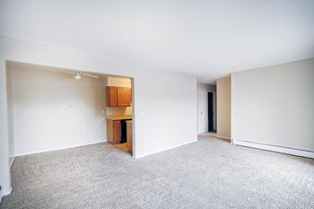 Dining with kitchen near living at Crown Pointe Apartments, Kentucky