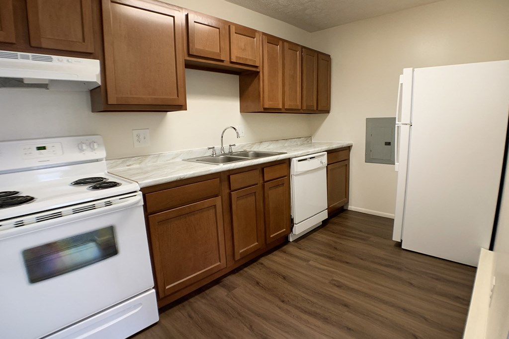 Furnished Kitchen at Crown Station Apartments, Amelia, OH, 45102