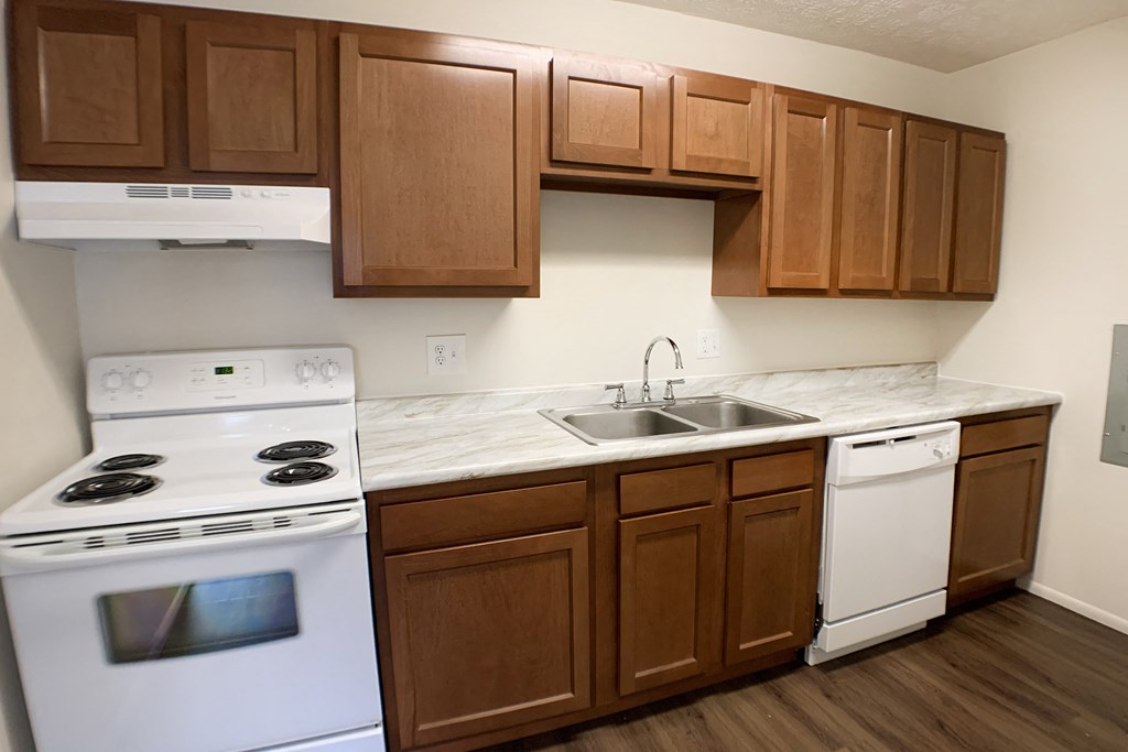 Modern Kitchen at Crown Station Apartments, Ohio