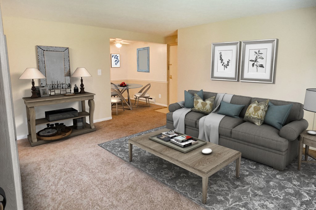 Living Dining Room at Crown Station Apartments, Amelia, OH