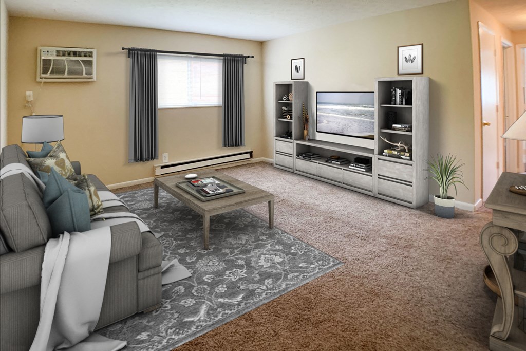 Spacious Living Room at Crown Station Apartments, Amelia, OH, 45102