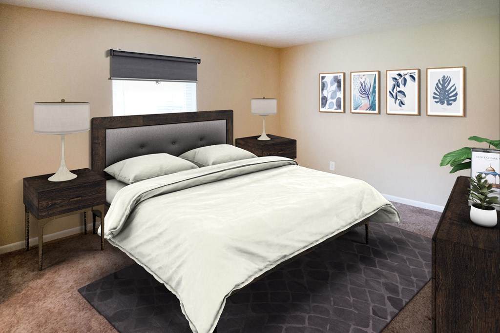 Master Bedroom at Crown Station Apartments, Amelia, 45102
