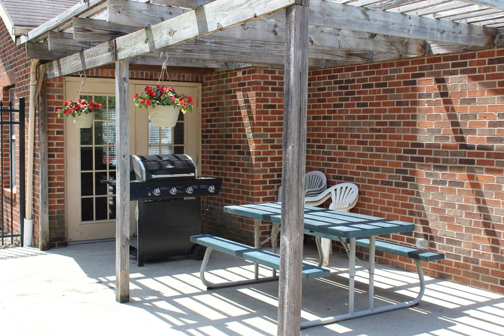 Grilling Area at Woodhills Apartments, West Carrollton, 45449