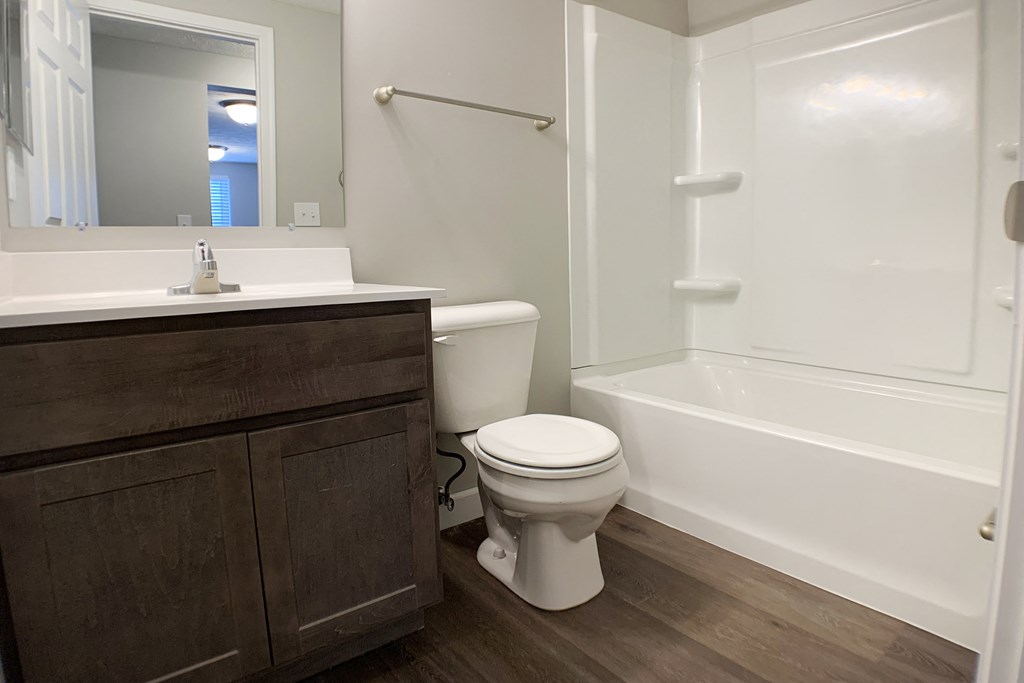 Bathtub at Woodhills Apartments, West Carrollton, OH, 45449