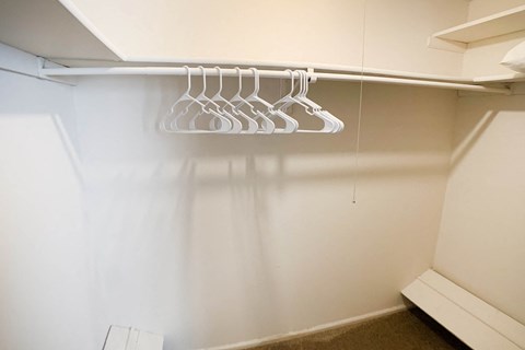 Closet space at Oakwood Apartments, Florence, Kentucky