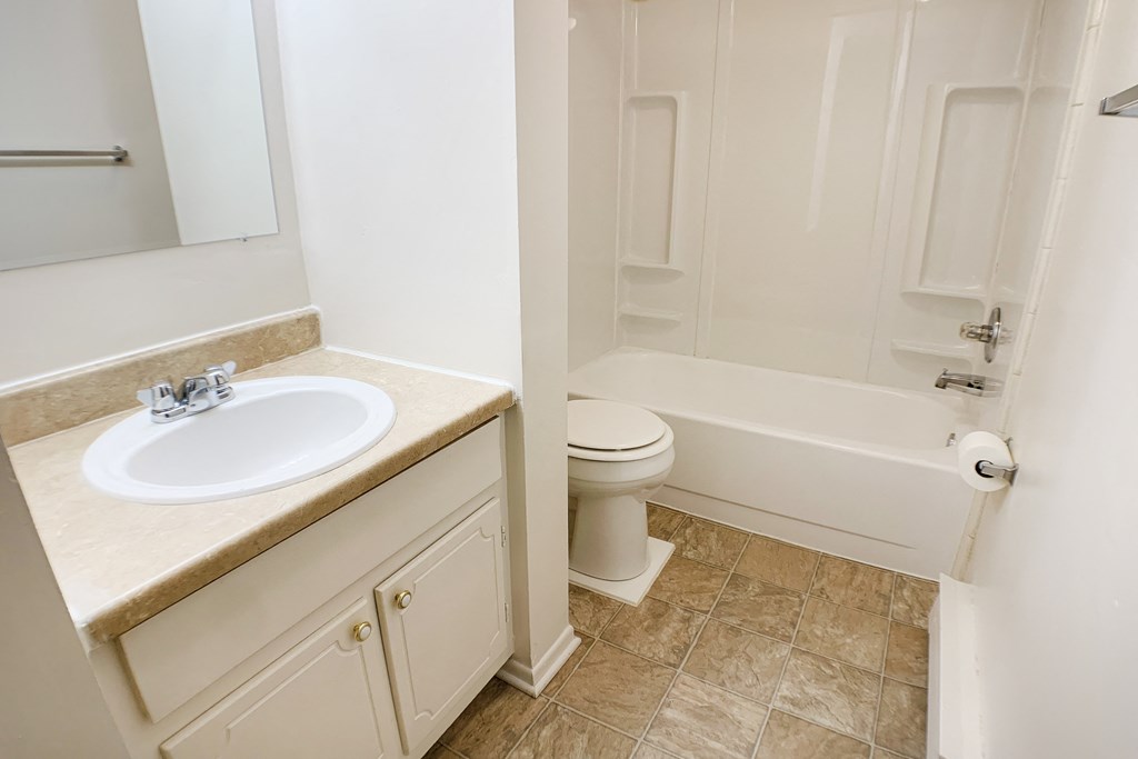 Bathroom area with sink at Oakwood Apartments, Florence, 41042