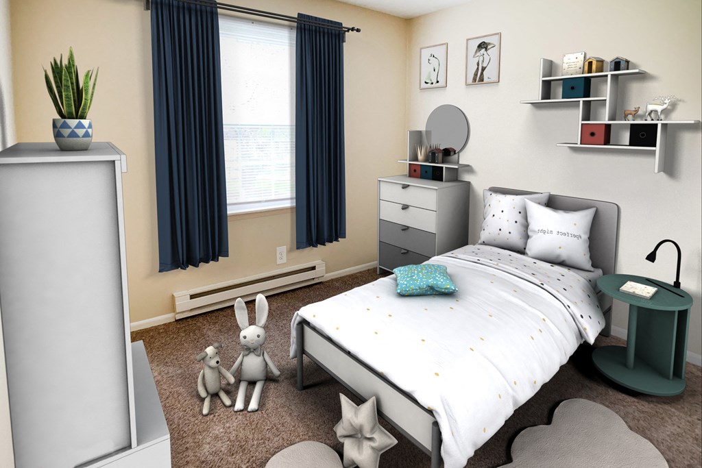 Bedroom View  at Concord Woods Apartments, Milford