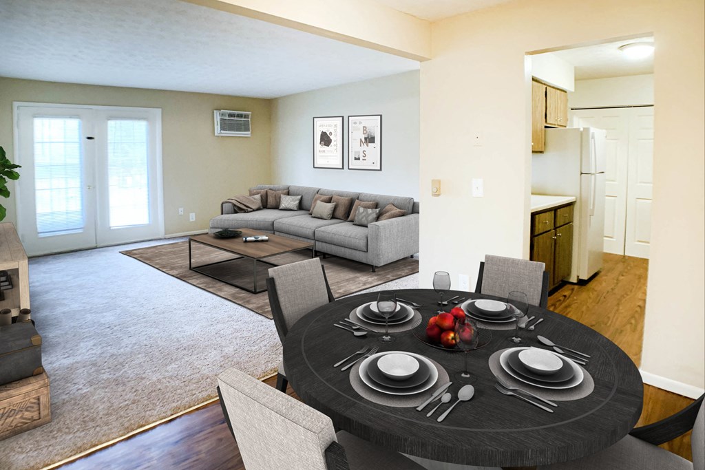 Living Room  at Concord Woods Apartments, Milford, OH