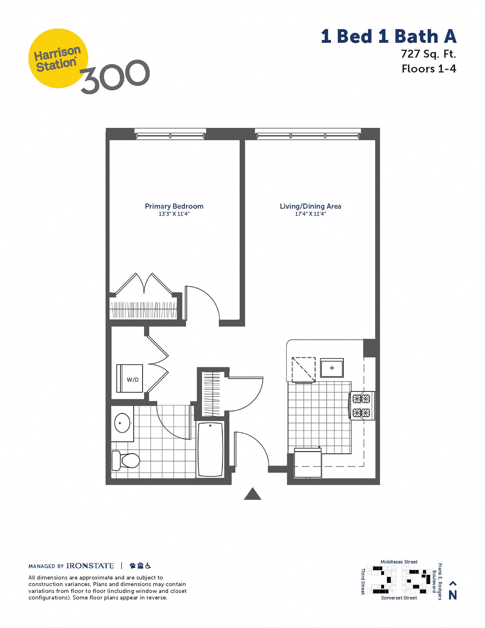 1 Bed 1 Bath A