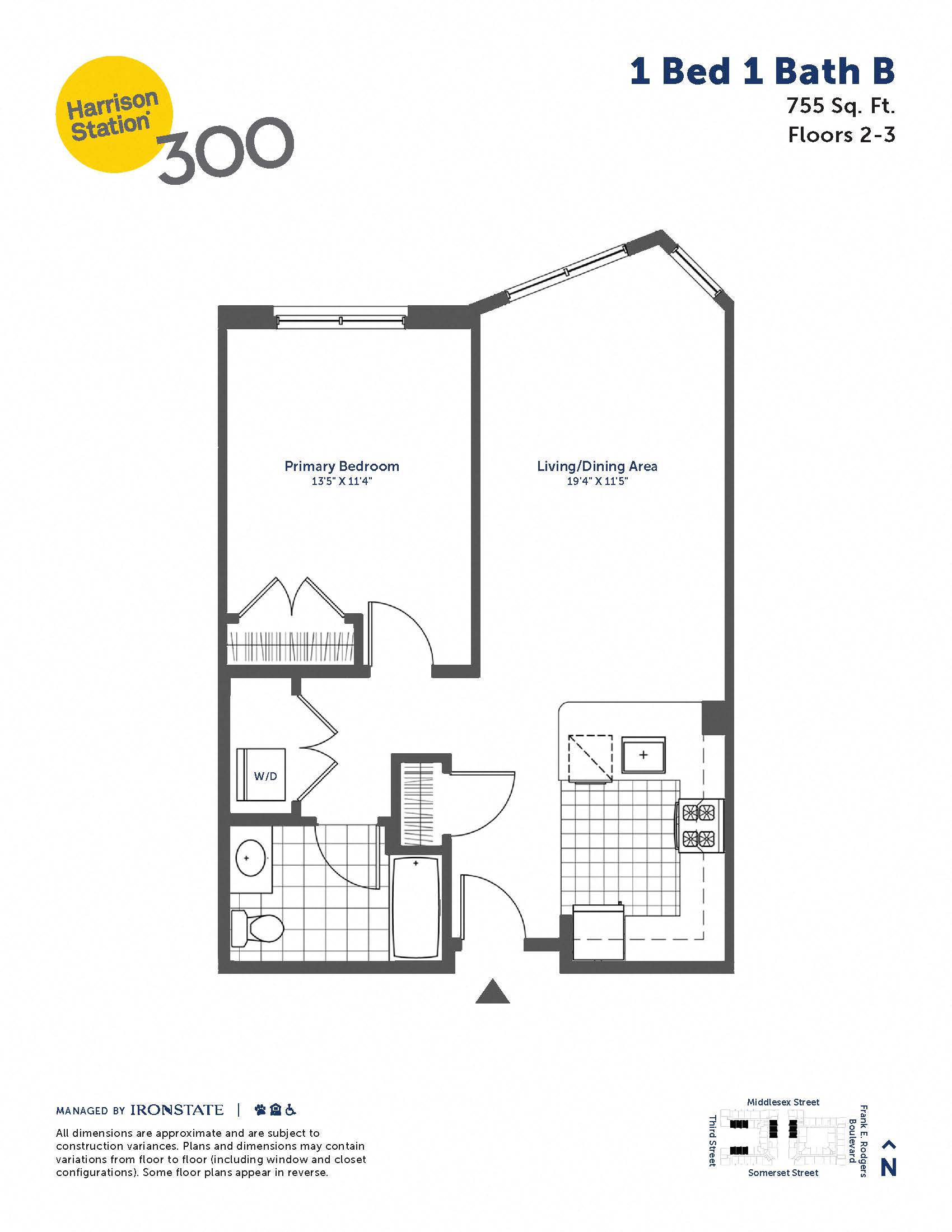 1 Bed 1 Bath B