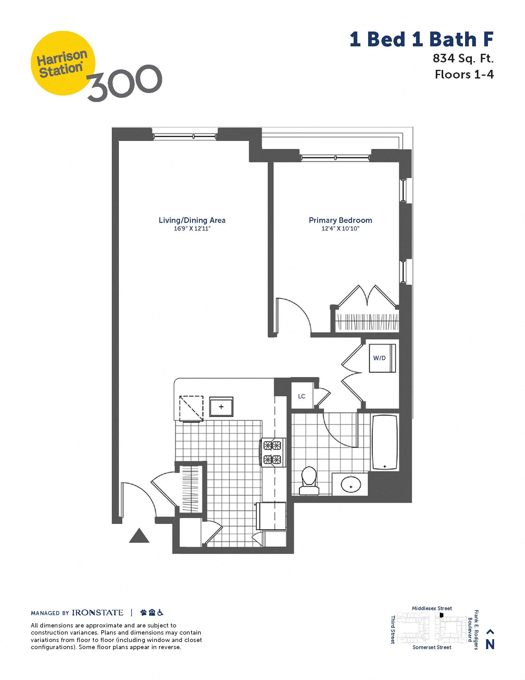 1 Bed 1 Bath F