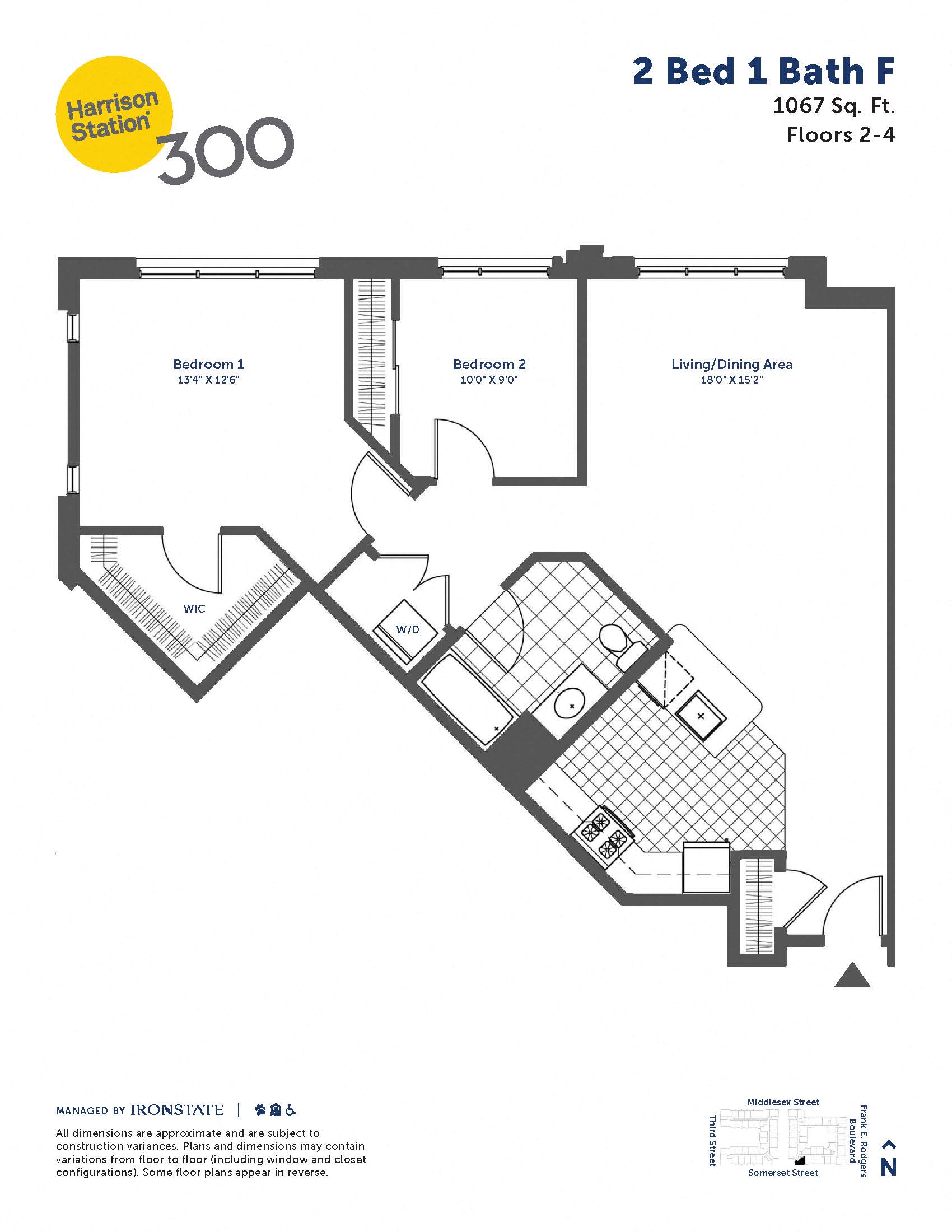 2 Bed 1 Bath F