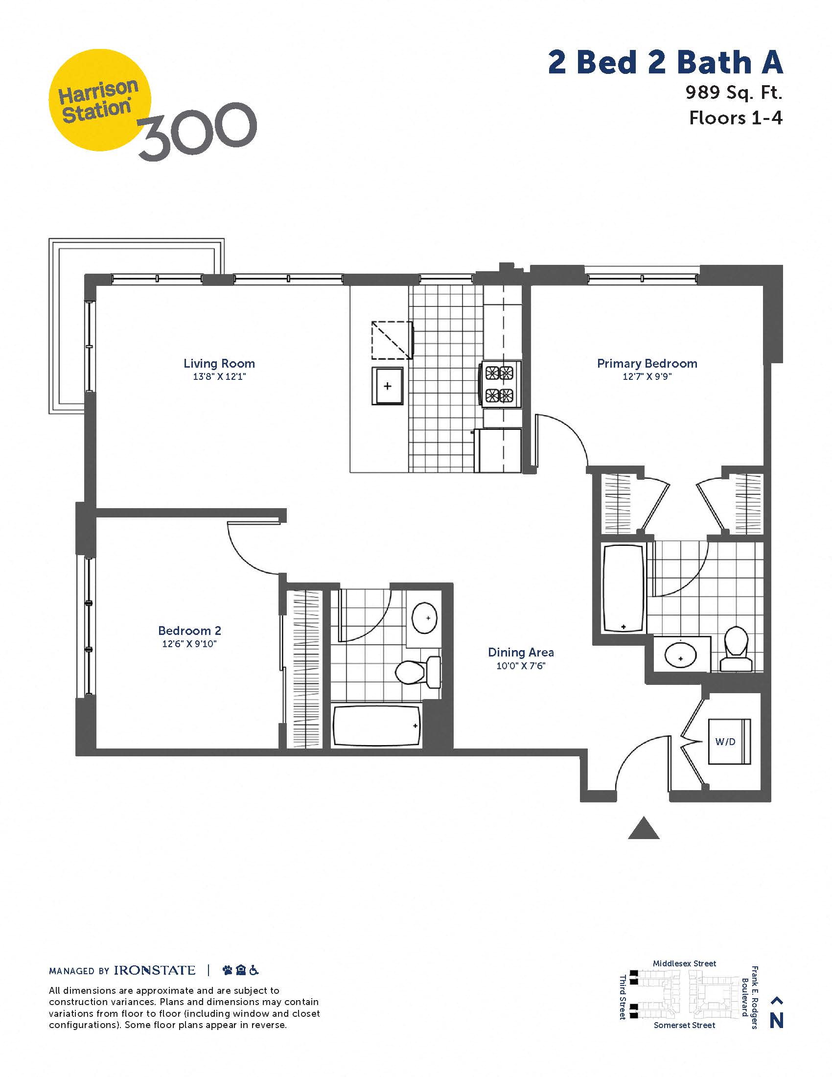 2 Bed 2 Bath A