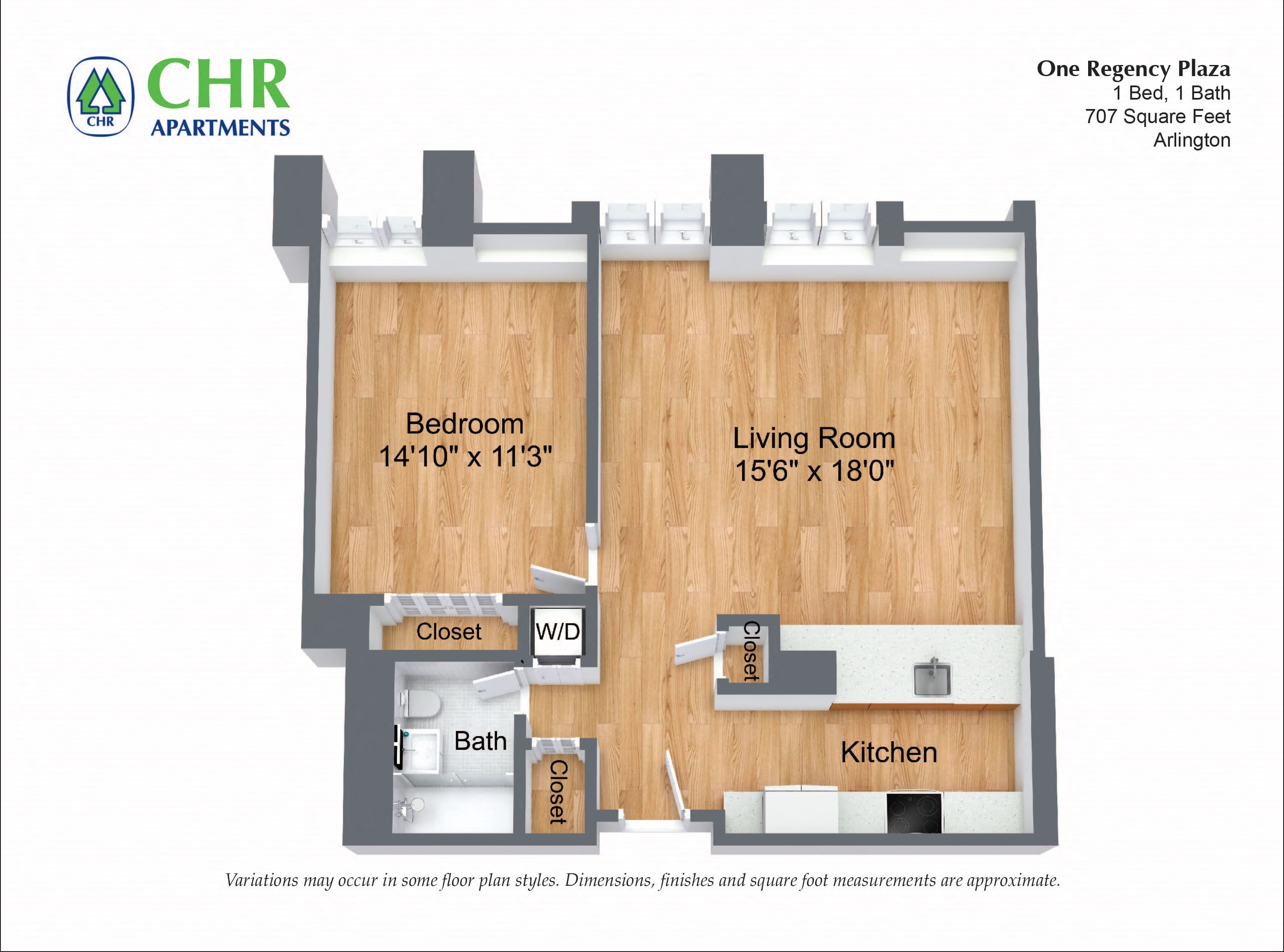 1 Bed/1 Bath