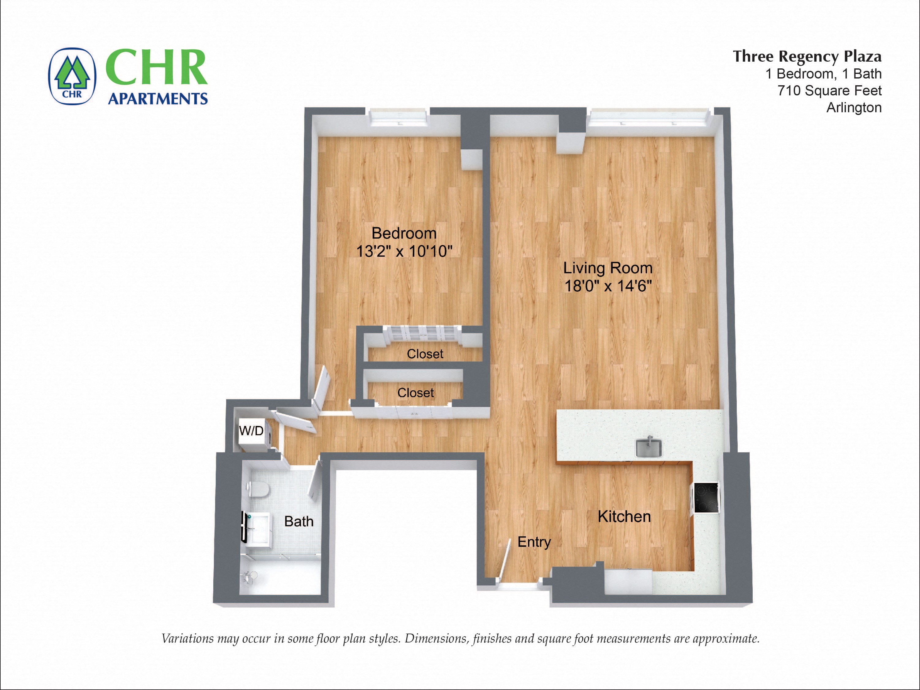 1 Bed/1 Bath with Large Living Room