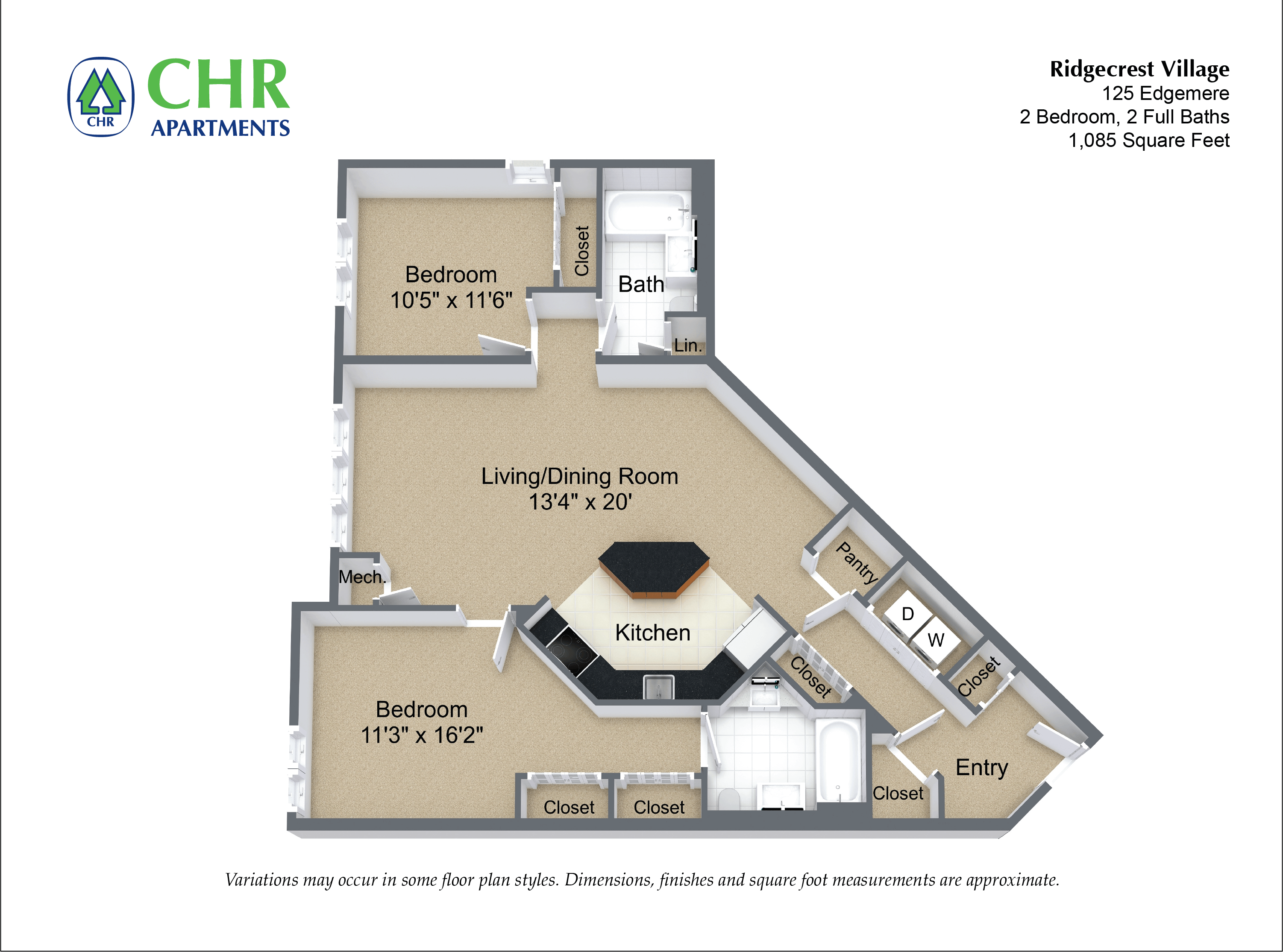 2 Bed/2 Bath - Edgemere