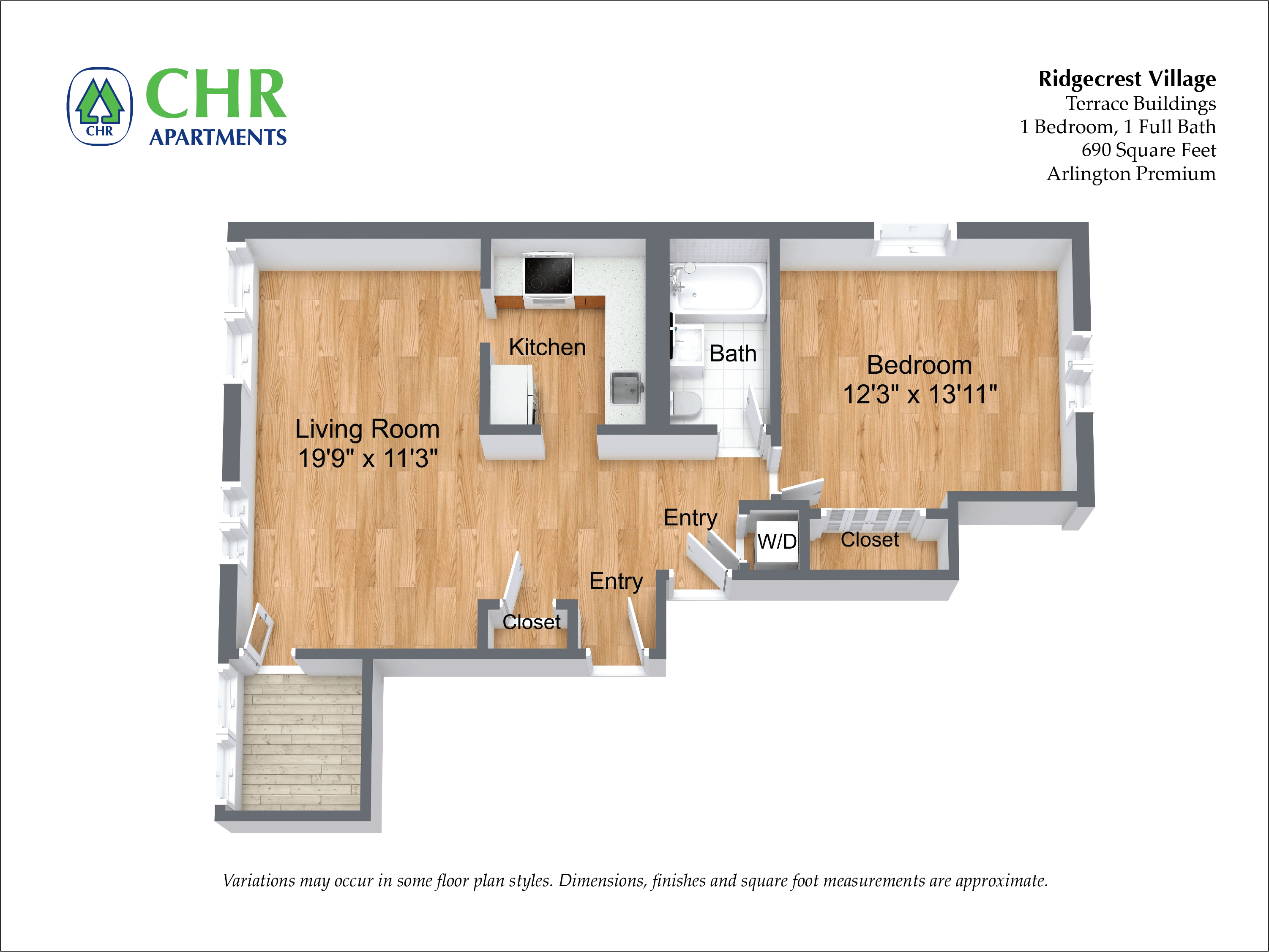 1 Bed/1 Bath