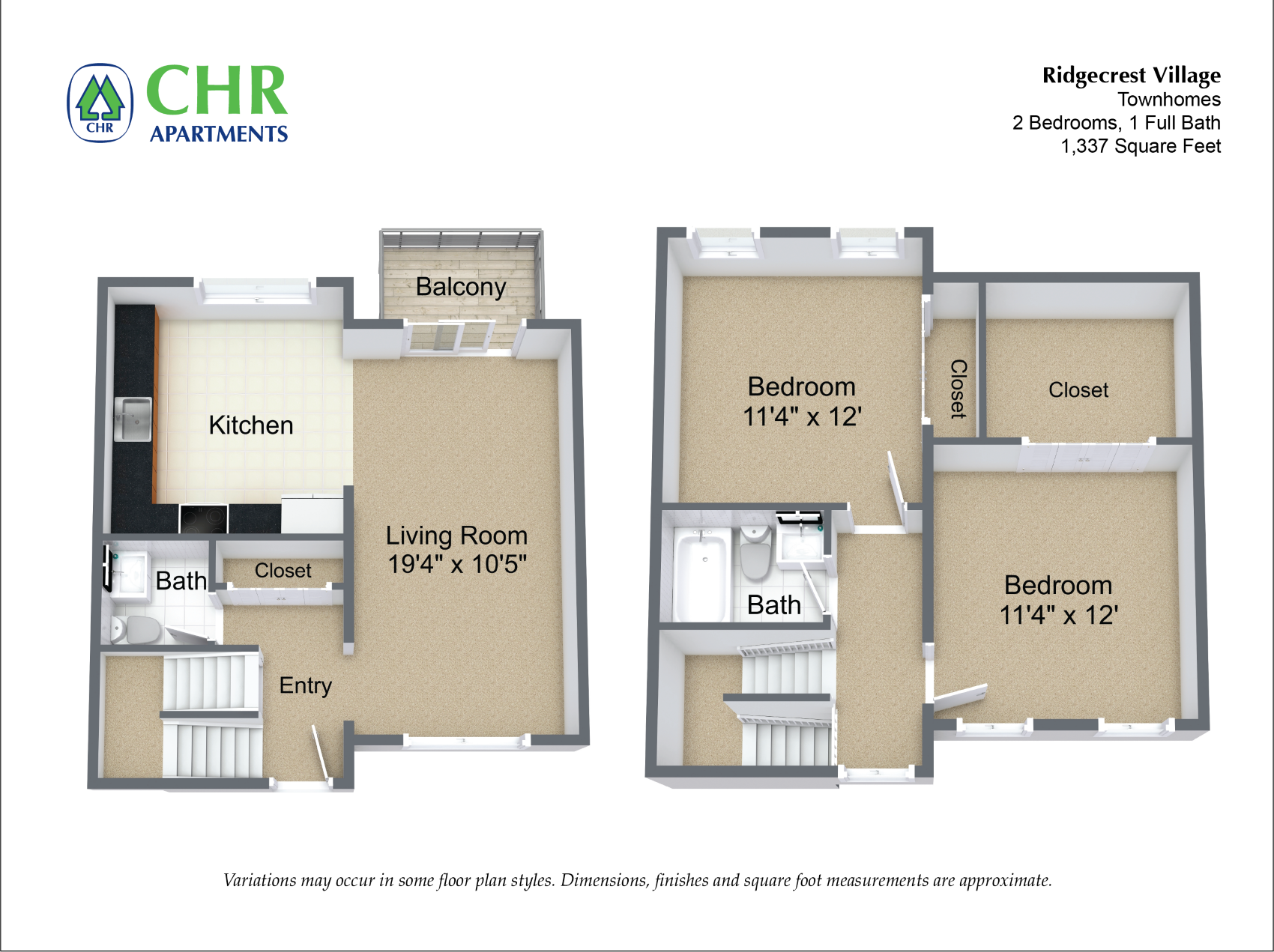 2 Bedroom Townhome with Extra Storage