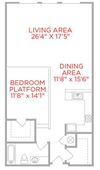 One Bedroom With Hardwood Shillito Lofts