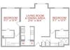 Two Bedroom With Balcony Gramercy