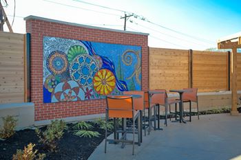 Outdoor Living Area at Desales Flats, Cincinnati