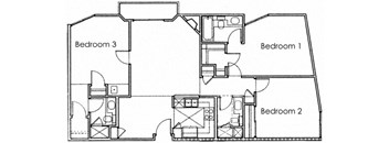 3BR 3BA - FLOOR PLAN B - 10930 ASHTON