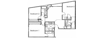 3BR 3BA - FLOOR PLAN C - 10930 ASHTON