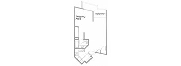 Studio Apartment Floor Plan