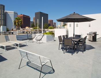 Rooftop Patio at Park Rochester, California, 90024