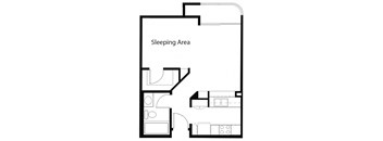 SINGLE 1BA - FLOOR PLAN A - 1441 MIDVALE