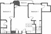2BR 2BA - FLOOR PLAN A - 1400 MIDVALE