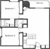 2BR 2BA - FLOOR PLAN C - 1400 MIDVALE