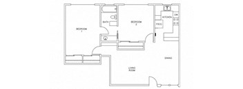 2 Bedroom 1 Bathroom