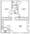 2 Bedroom 1.5 Bathroom