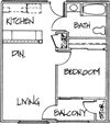 1Bed1Bath