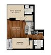 B6 2 Bedroom 2 Bathroom Floor Plan B6 2 Bedroom 2 Bathroom Floor Plan at Optima Old Orchard Woods, Skokie, IL