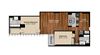 B10 2 Bedroom 2 Bathroom Floor Plan B10 2 Bedroom 2 Bathroom Floor Plan at Optima Old Orchard Woods, Illinois, 60077