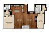 B12 2 bedroom 2 bath Floor Plan B12 2 bedroom 2 bath Floor Plan at Optima Old Orchard Woods, Skokie, IL