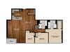 C1 3 Bed 2 Bath Floor Plan C1 3 Bed 2 Bath Floor Plan at Optima Old Orchard Woods, Skokie, 60077