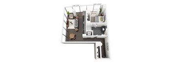 1 BEDROOM 1 BATH B6