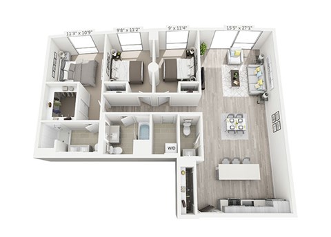 730 W. Couch Place Studio-3 Beds Apartment for Rent - Photo Gallery 39