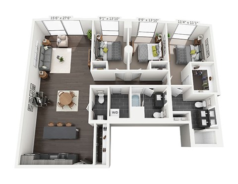 730 W. Couch Place Studio-3 Beds Apartment for Rent - Photo Gallery 40