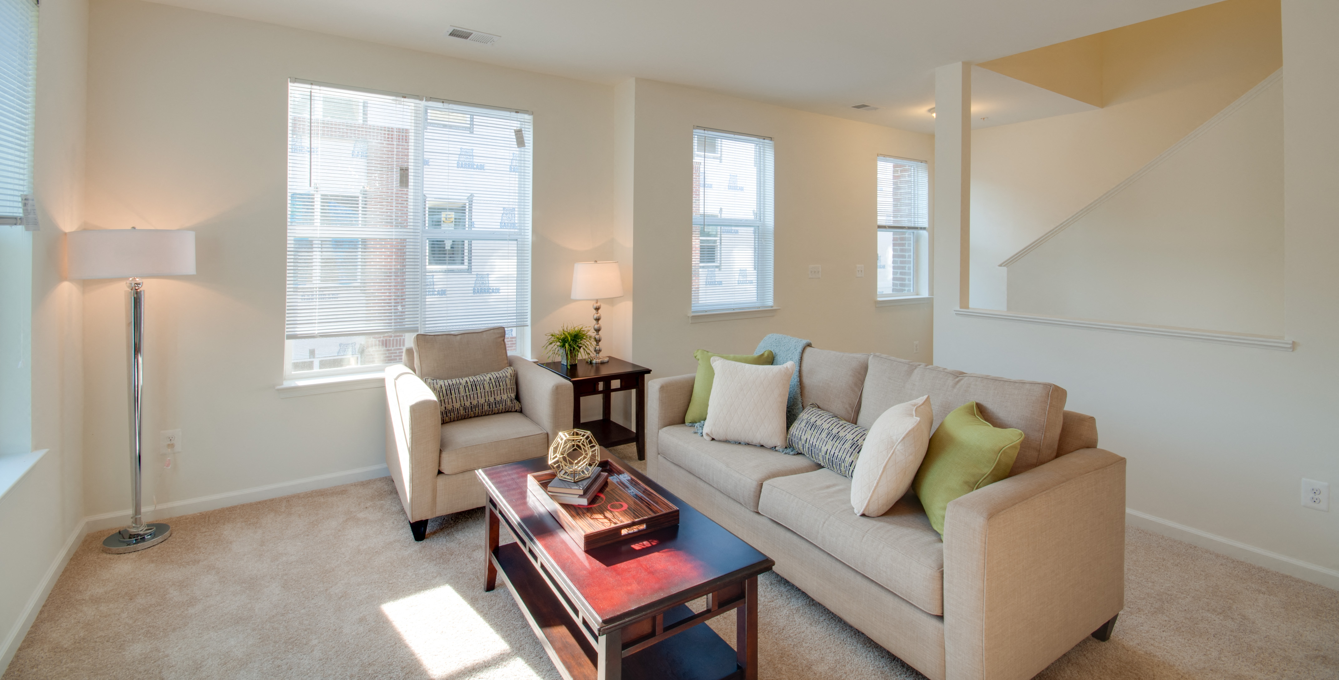 RiverWatch Apartments Model Living Room