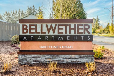 Bellwether Apartments Monument Sign in Olympia, Washington